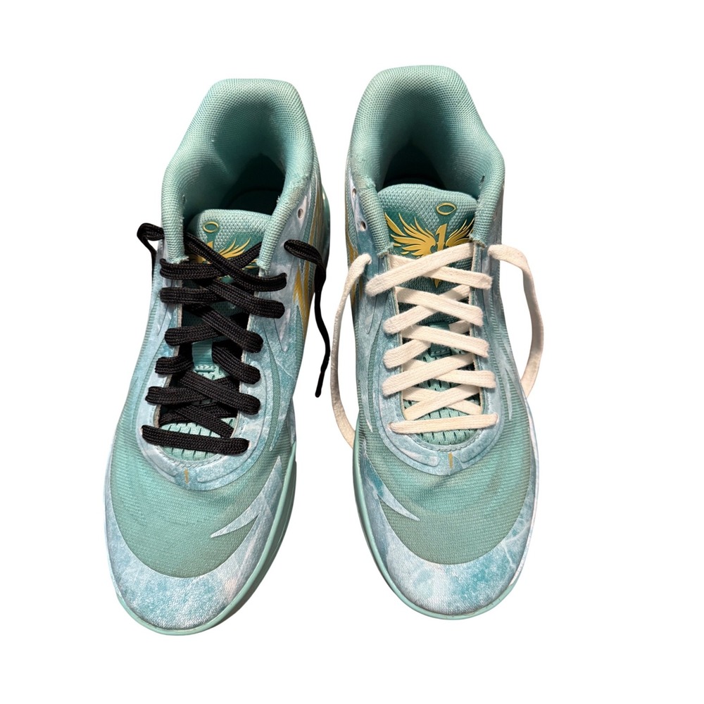 Puma MB.02 LaMelo Ball Phenom Teal Basketball Shoes 378284-01 Mens 8 Womens 9.5
